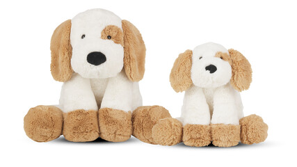 dog doll isolated on white background with clipping path