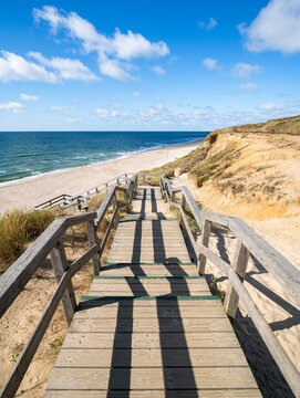 Pathway to the beach near Kampen, Sylt, Schleswig-Holstein, Germany