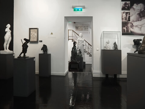 Inside sculpture Museum Anjos Teixeira in Sintra in Portugal