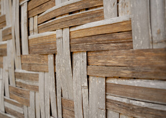 Naklejka na ściany i meble Background and texture of old wooden wall