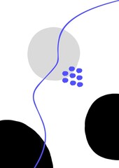 Geometric Shape Illustration, Abstract, boho background