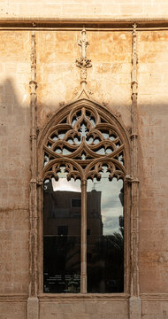 Palma de Mallorca, Spain. The Sa Llotja dels Mercaders or Lonja de los Mercaderes (Merchant Market), a Gothic building by Guillem Sagrera in the 15th Century