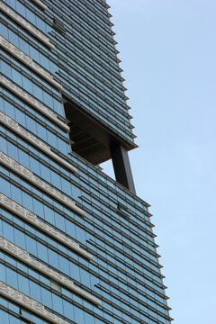 Ankara, Turkey - April 18, 2022: Paragon office tower, a 27-floor highrise building in central Ankara offers all the infrastructure required by a modern business environment.