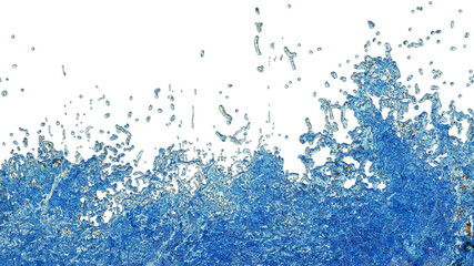 Water splash. 3d illustration for background, design.