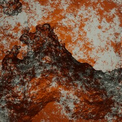 rust concrete wall deep crack texture 3d rendering