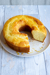 Bolo de laranja. Café da tarde. Brazilian cake.