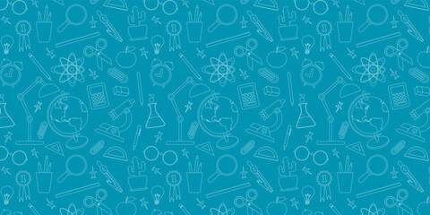 Simple pattern on a transparent background on the theme of , school, learning, education.