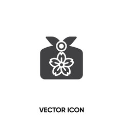 Furoshiki vector icon. Modern, simple flat vector illustration for website or mobile app.Package or Japanese gift symbol, logo illustration. Pixel perfect vector graphics	