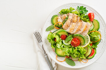 Chicken avocado salad