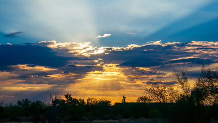 Sunset at Pima Trailhead