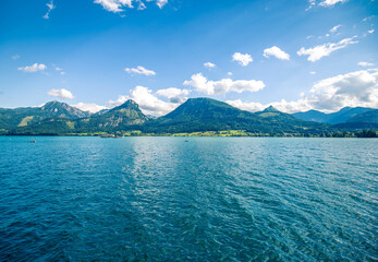 Wolfgangsee, Sankt Wolfgang im Salzkammergut, View of lake