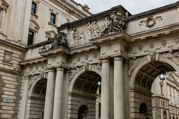 detail of the facade of bulding