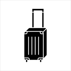luggage icon line style vector for your design. suitcase single icon graphic on white background