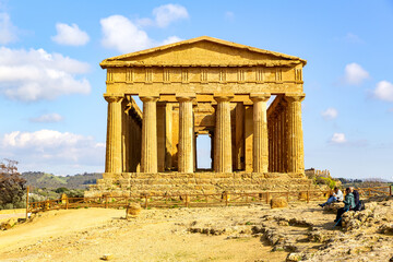 Fototapeta na wymiar Temple of Concordia, Agrigento, Valley of the Temples