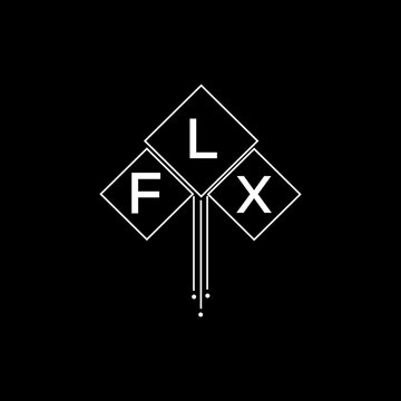 FLX letter logo design with white background in illustrator, FLX vector logo modern alphabet font overlap style.
