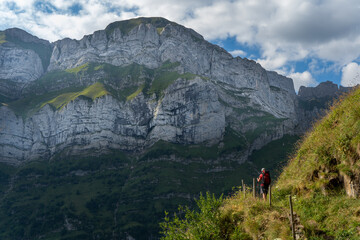 Fototapeta premium Wandern im Albstein / Schweiz