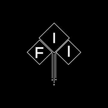 FII letter logo design with white background in illustrator, FII vector logo modern alphabet font overlap style.

