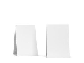 Blank table tent card mockup