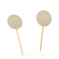 Blank decorative toothpick topper for cake and other food