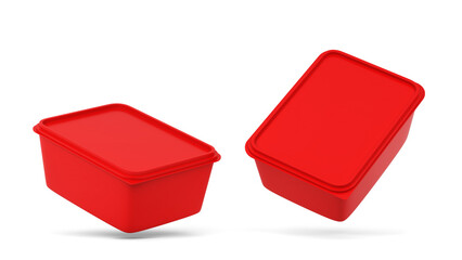 Fototapeta premium Plastix food container mockup