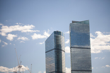Fototapeta na wymiar High rise buildings of Moscow business center Moscow - city