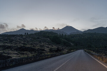 Mount Etna Nord, an active volcano in Sicily.