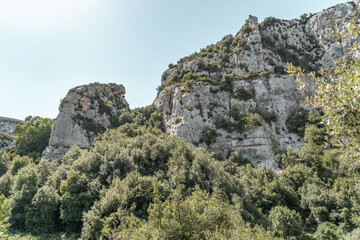 Fototapeta na wymiar Nature preserve Cava grande del Cassibile in Sicily.