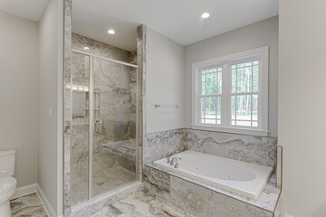 bathroom interior modern stone marble white 