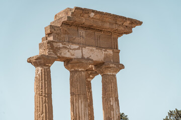 An archeological site in Agrigento called Valley of the Temples.
