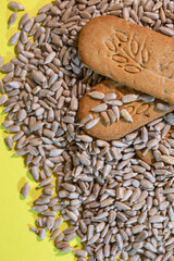 healthy dry cookies and lots of grains