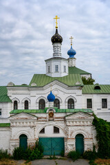 Fototapeta na wymiar Orthodox medieval church on the territory of the Ryazan Kremlin