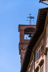 Fototapeta na wymiar The Famous Torre Delle Ore In Lucca