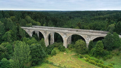 Fototapeta na wymiar Famous stone bridges in Stanczyki village - Podlasie, Poland