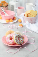Sweet delicious tasty donuts.
