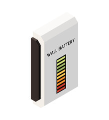 Wall Battery Isometric Composition