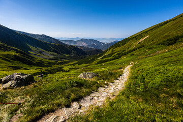 Naklejka premium Slovakian Chopok Low Tatra landscape