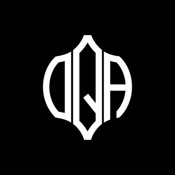 OQA letter logo. OQA best black background vector image. OQA Monogram logo design for entrepreneur and business.
