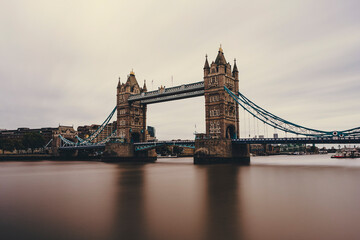 Fototapeta na wymiar The Tower Bridge, London (UK), October 2021