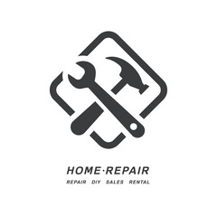 Home Repair Maintenance Logotype Icon
