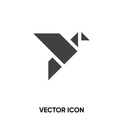 Origami vector icon. Modern, simple flat vector illustration for website or mobile app. Japanese art symbol, logo illustration. Pixel perfect vector graphics	