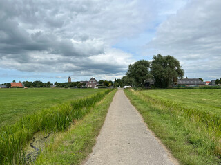 Path towards Deinum in Friesland