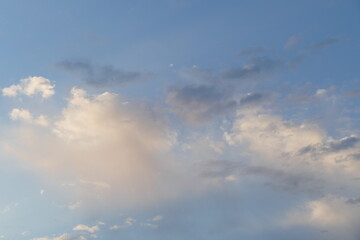soft and pretty clouds on a summer day