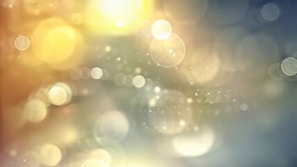 Gold Background with Bokeh Effect