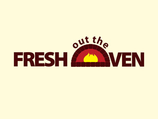 Fresh out the oven logotype template 