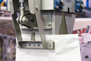 Conveyor Filling and Packaging Machine for Food. product packaging concept