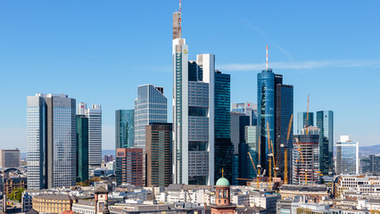 Frankfurt am Main, Ansicht vom Domturm, 22.04.2022.