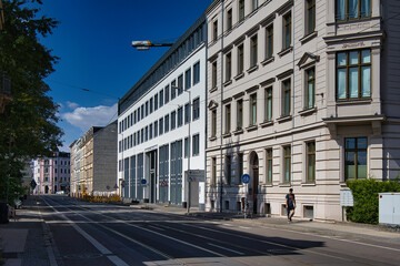 Fototapeta na wymiar Gebäude des Fernstraßenbundesamt, Behörde in Leipzig, Sachsen, Deutschland Amt