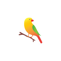 Beautiful lovebird icon