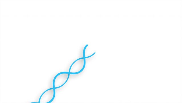 abstract blue line looping animation on white background