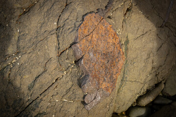traces of iron ore can be seen in this rock in its rawest and most natural state. This was...